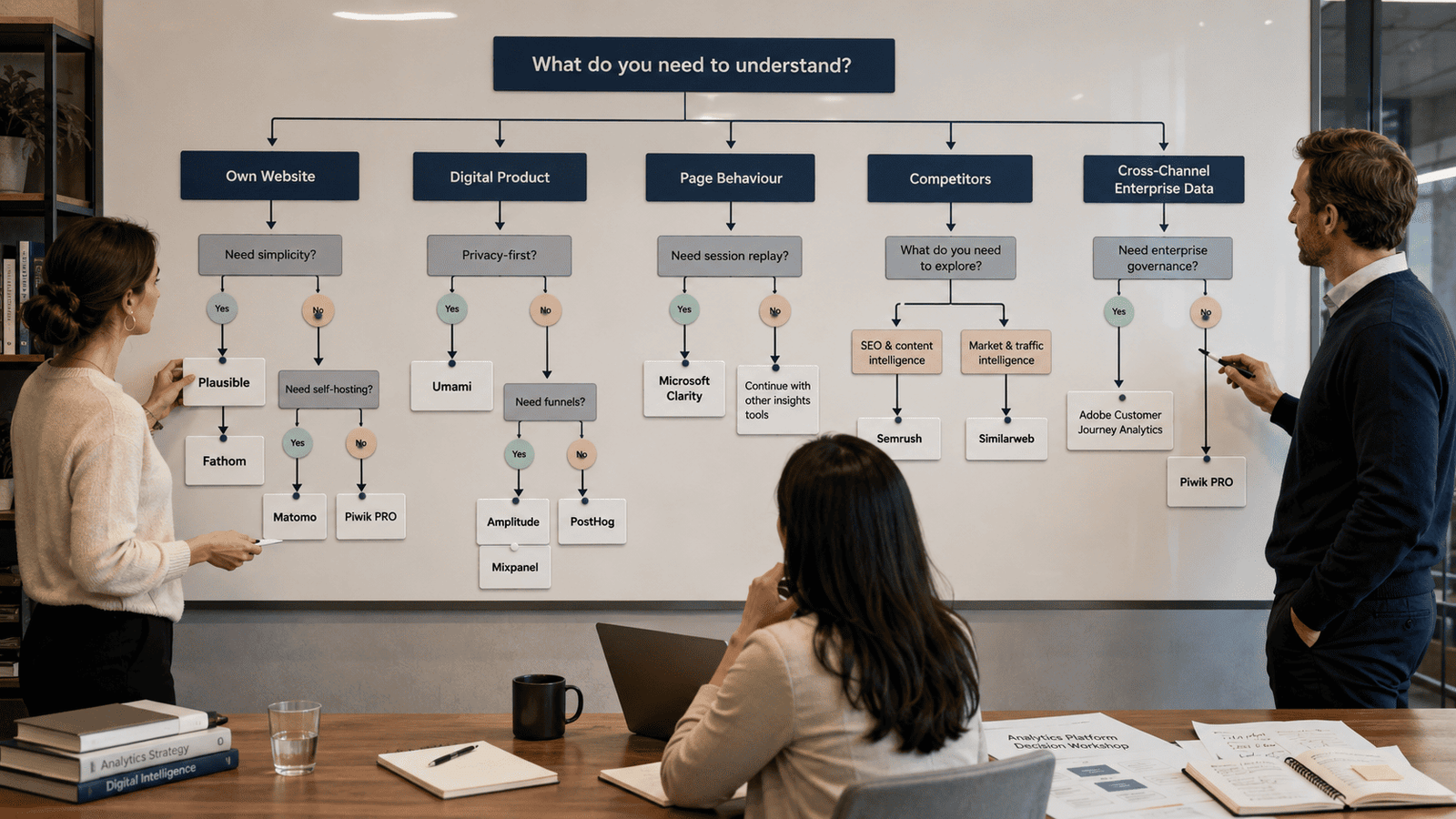 Decision tree for choosing an analytics tool