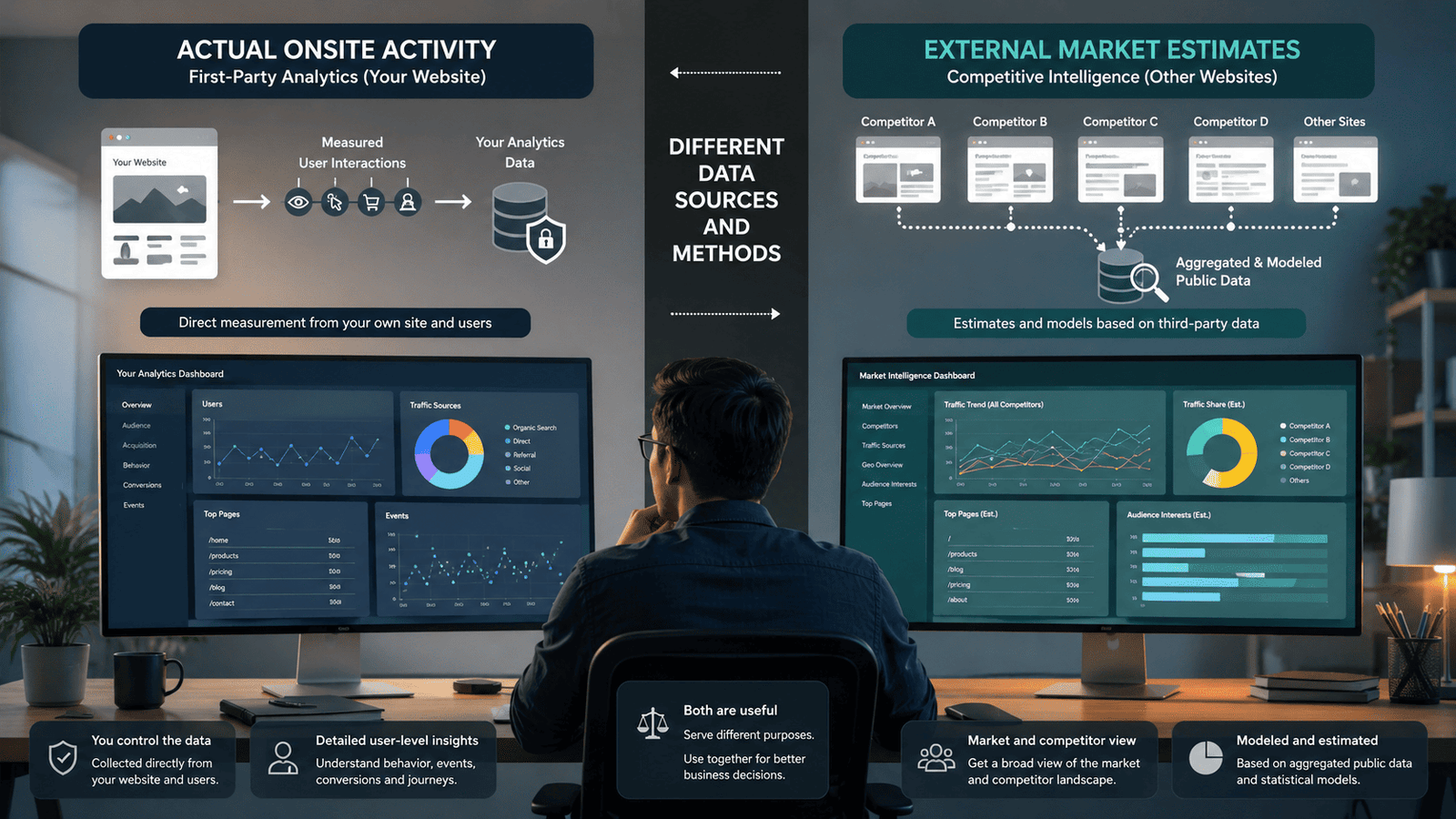 First-party analytics versus competitor estimates